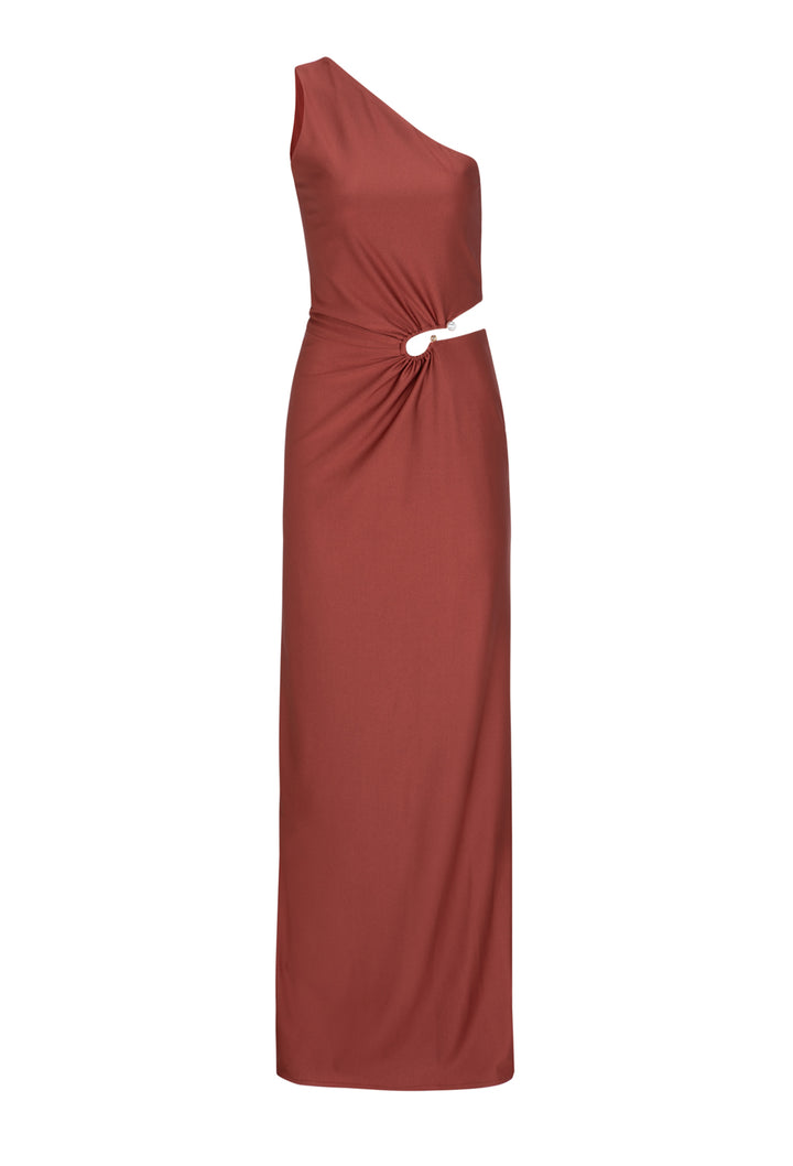 VIVIENNE SMOKED BURGUNDY DRESS