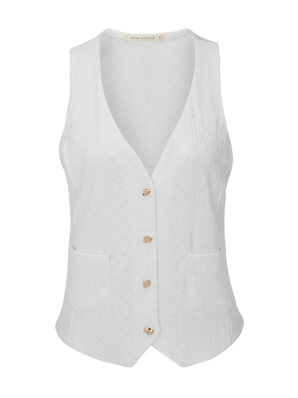 CORIN WHITE VEST