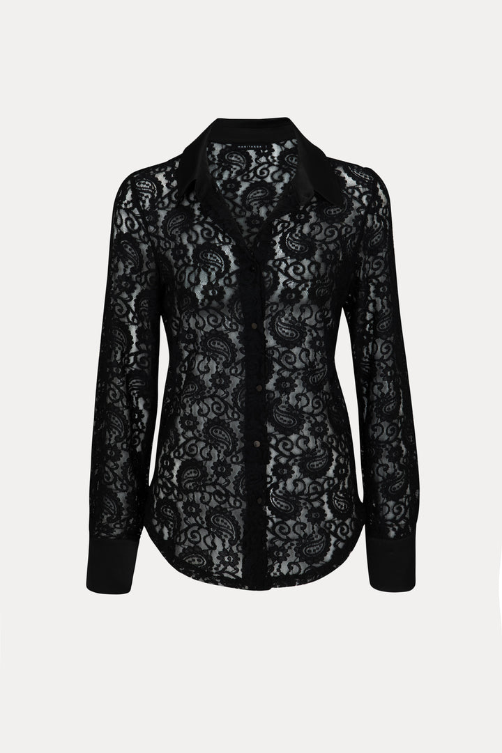 JULIE LACE BLACK SHIRT
