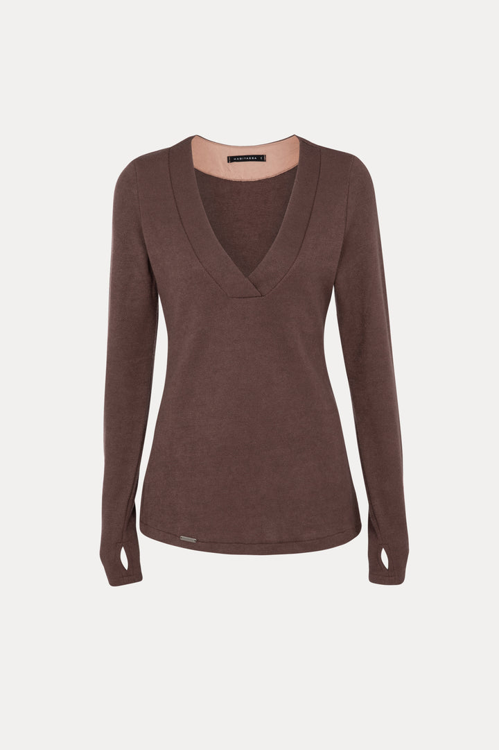 CATHERINE CHOCOLATE BROWN KNIT