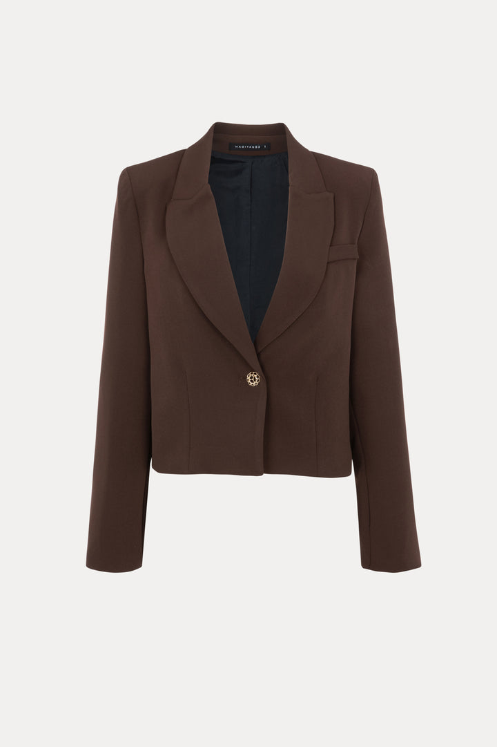 LIAN CLASSIC SHORT CHOCOLATE BROWN JACKET