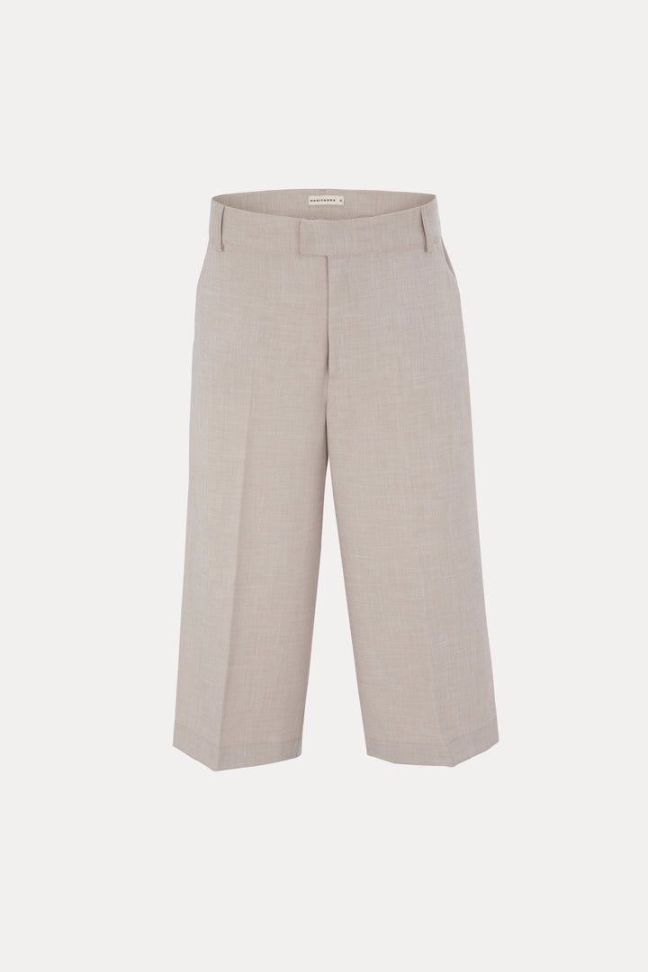 WIDE LEG SAND BERMUDA
