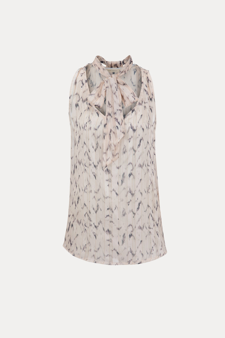 GRETA PRINTED GRAY  TOP