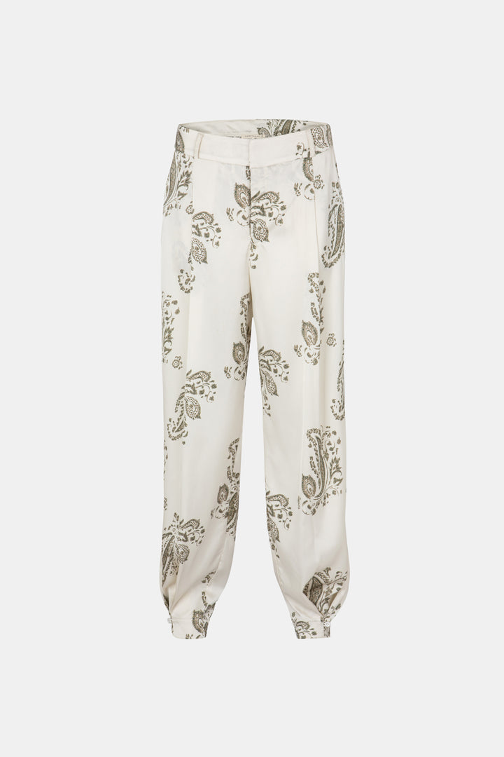 HANNAH BARREL WHITE PANTS