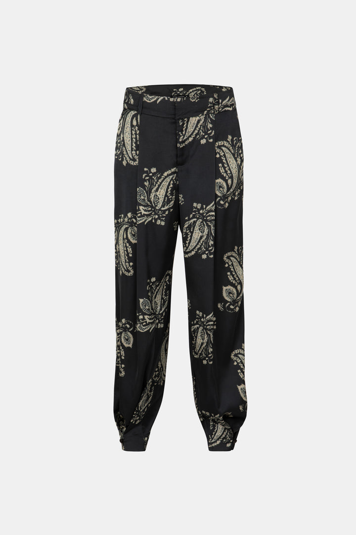 HANNAH BARREL BLACK PANTS