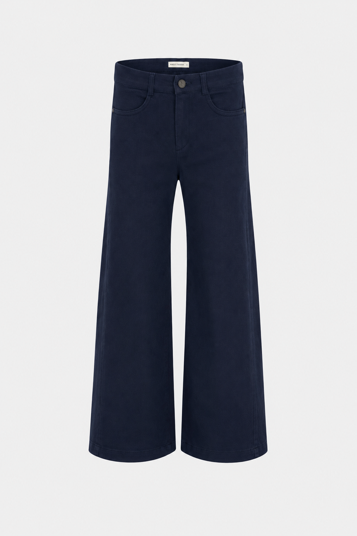 JODIE DRILL NAVY BLUE PANTS