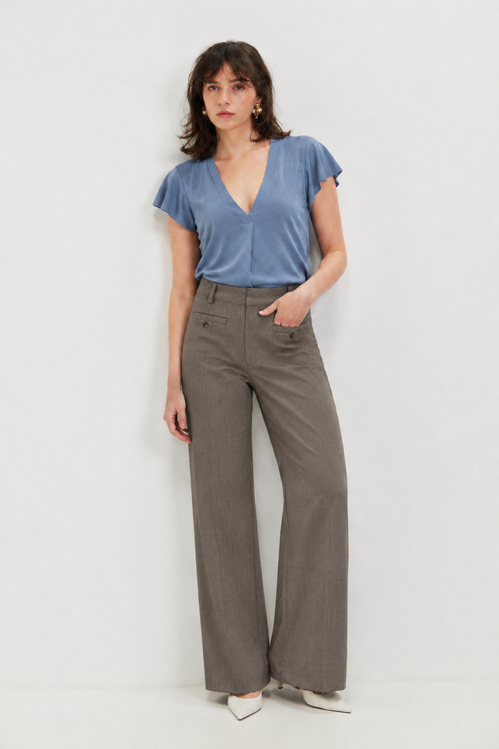 SHELLY MOCHA CLASSIC PANTS
