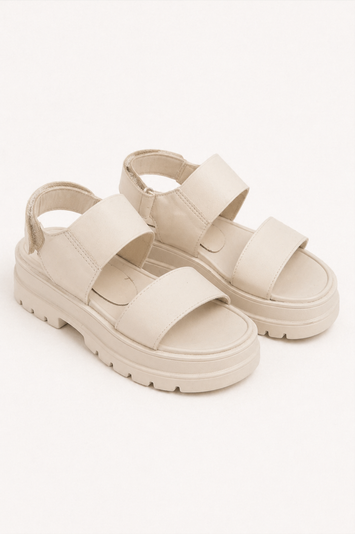 BEIGE  PLATFORM SANDALS