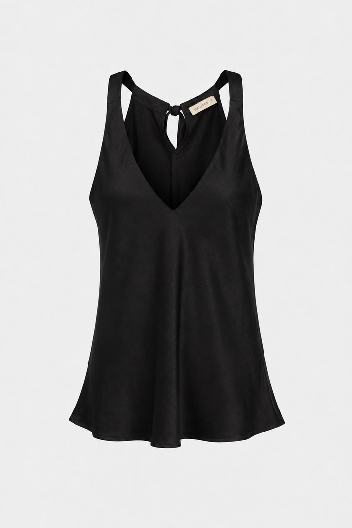 CELIA SATIN BLACK  TOP