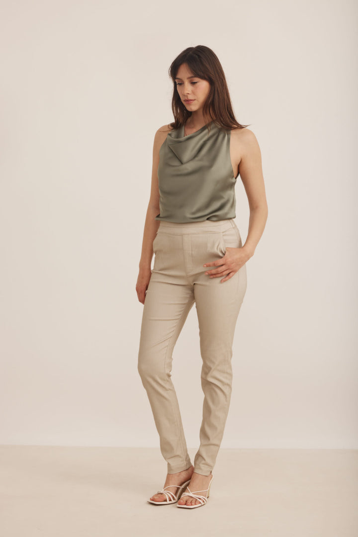 ALEXA DARK OLIVE TOP