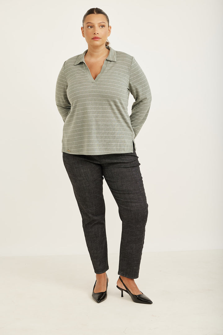 ALEXA OLIVE GREEN SHIRT