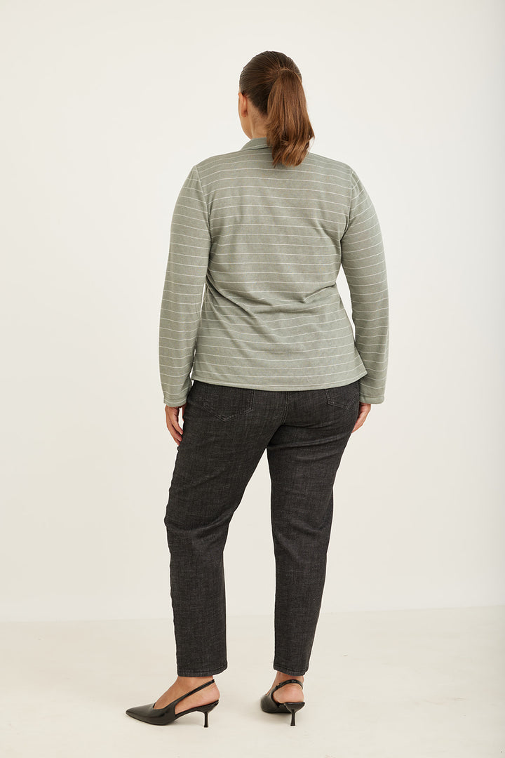 ALEXA OLIVE GREEN SHIRT