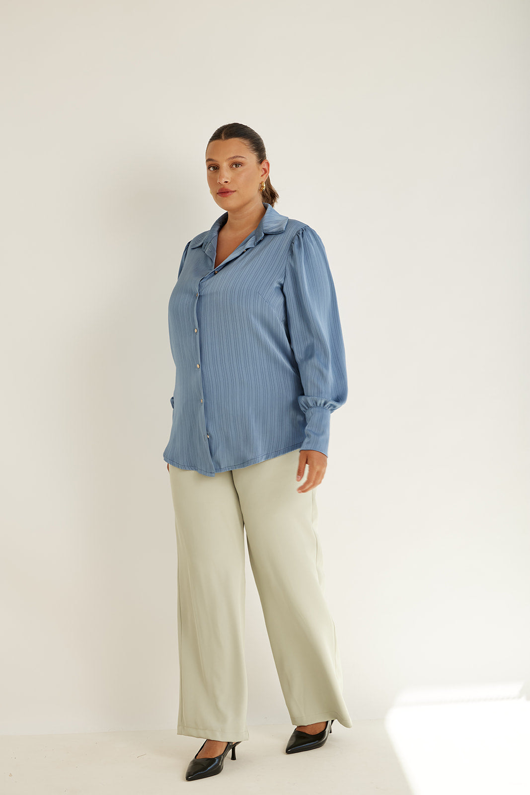 MANDY BLUE DENIM SHIRT