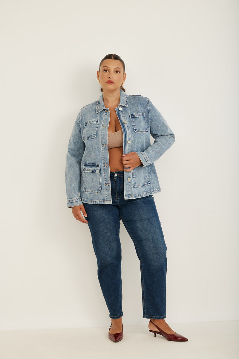 Denim Pockets Jacket