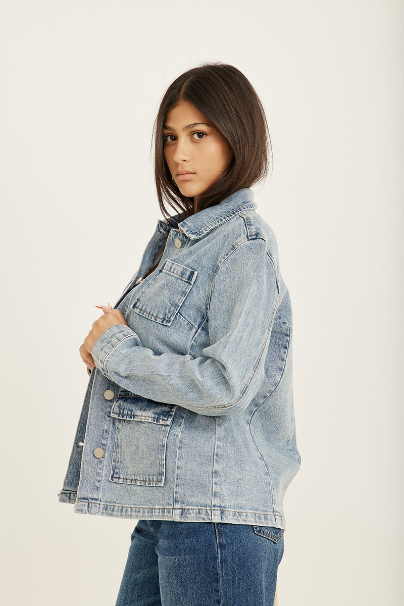 Denim Pockets Jacket