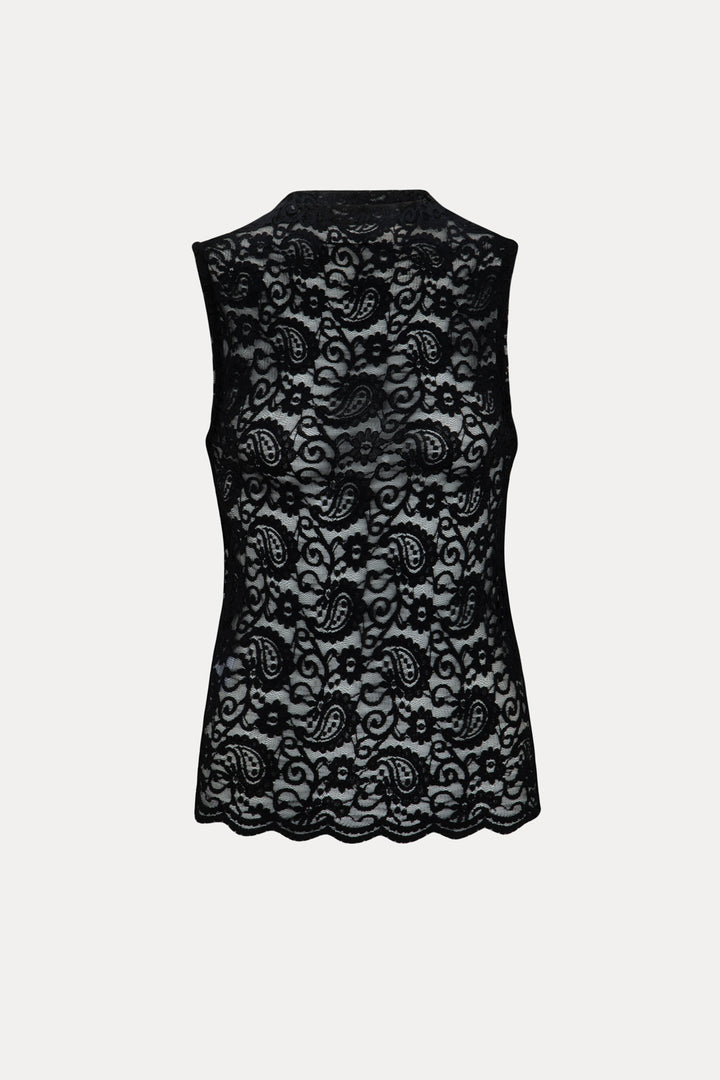 FAYE BLACK LACE TOP