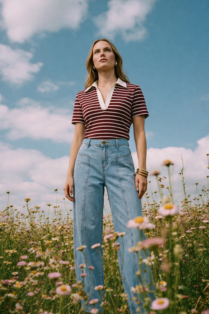 AMANDA BURGUNDY SHIRT