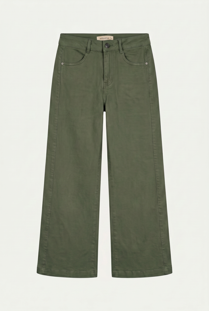 JODIE DRIL GREEN PANTS