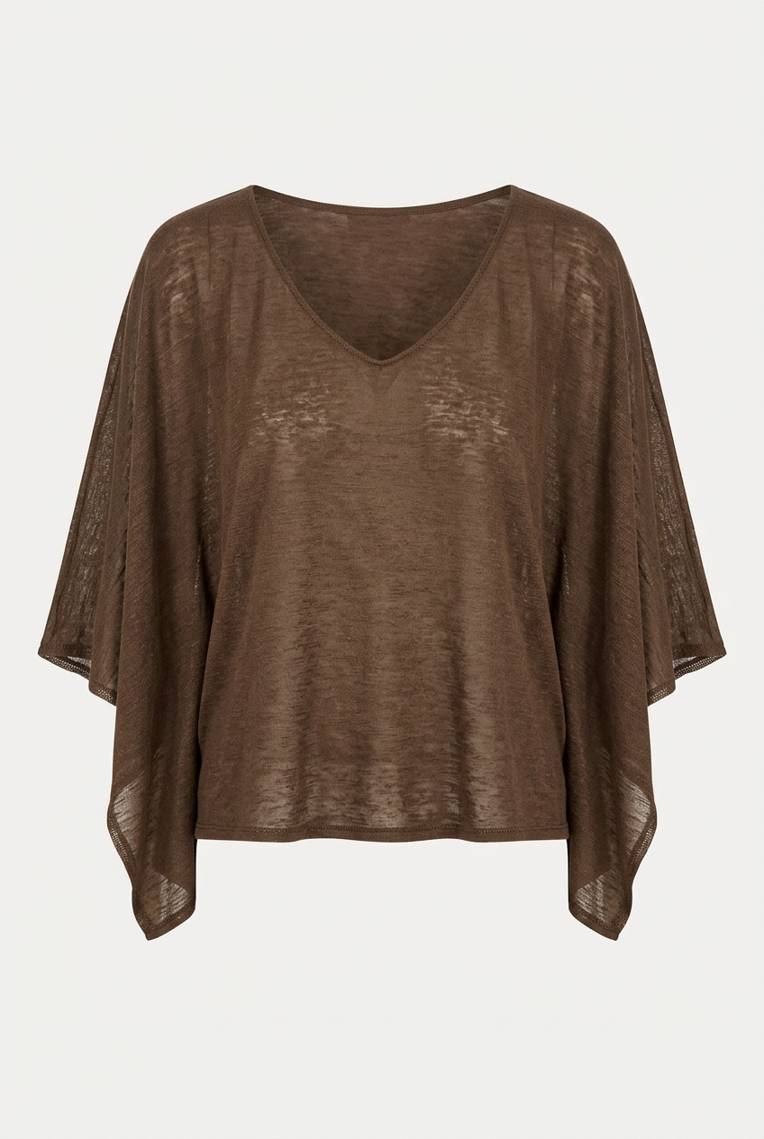 CELINA CHOCOLATE BROWN TOP