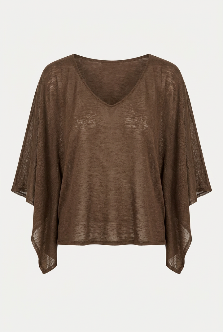 CELINA CHOCOLATE BROWN TOP