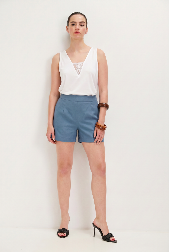 MAY DENIM BLUE SHORTS