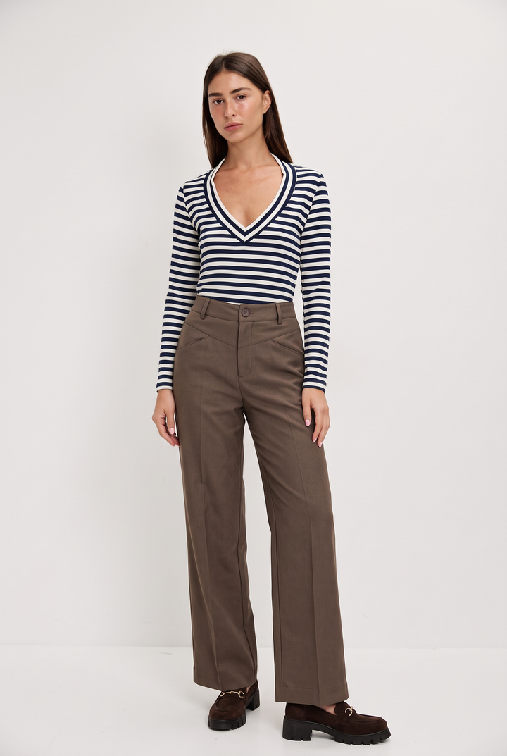 CORINA CLASSIC CHOCOLATE BROWN PANTS