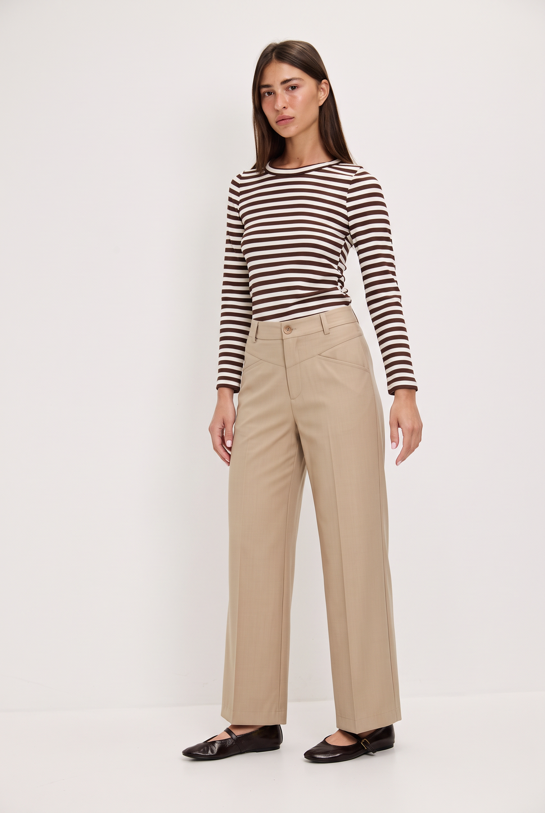 CORINA CLASSIC OLIVE GREEN PANTS