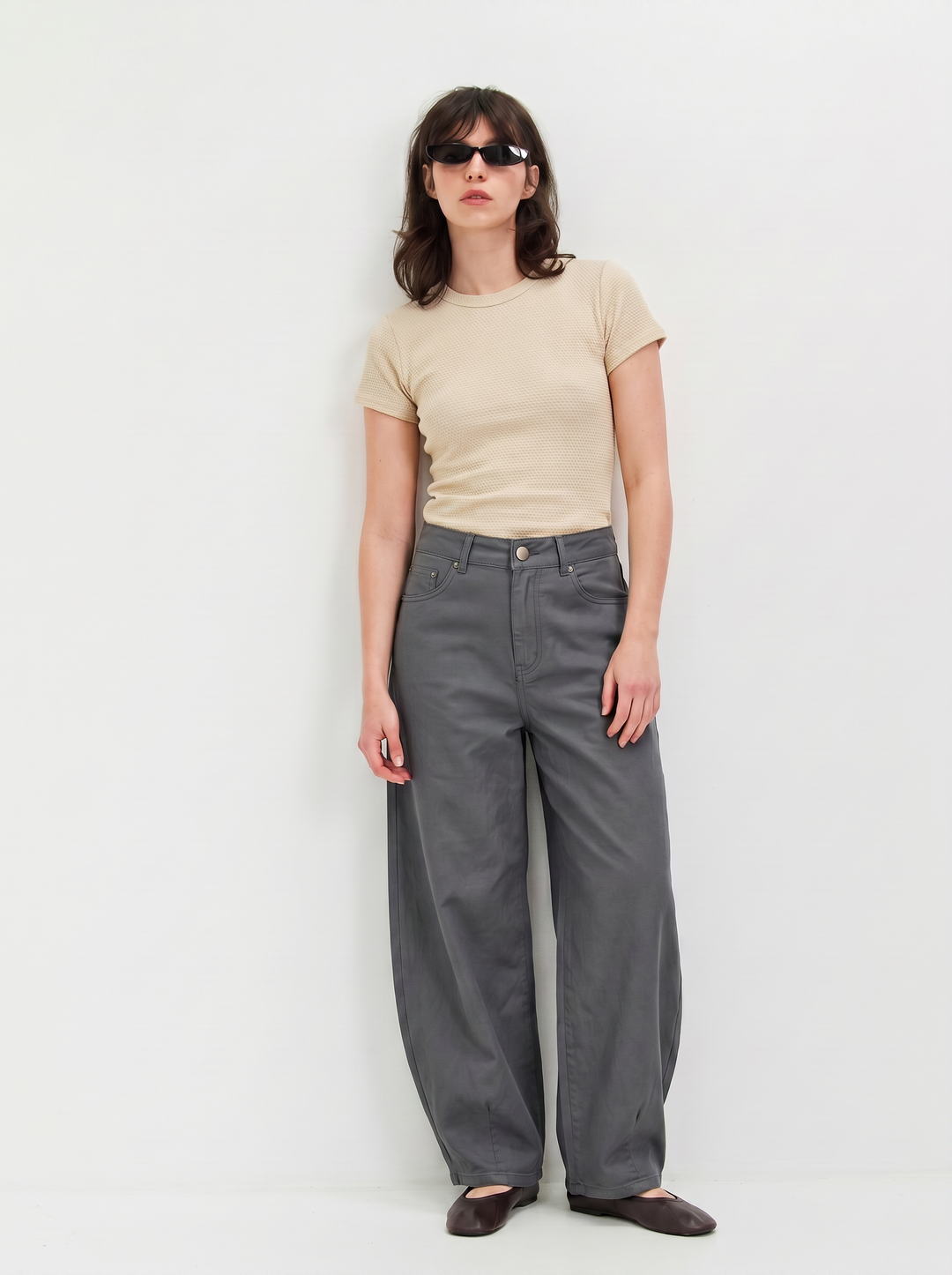 BARREL DRIL OLIVE GRAY PANTS