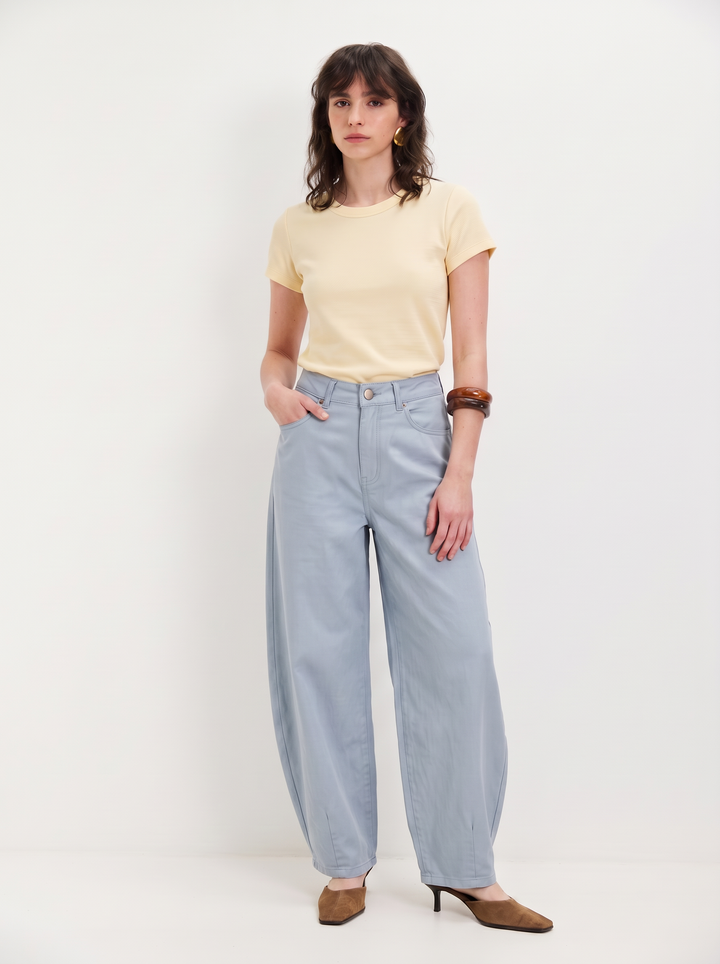 BARREL DRIL LIGHT BLUE PANTS