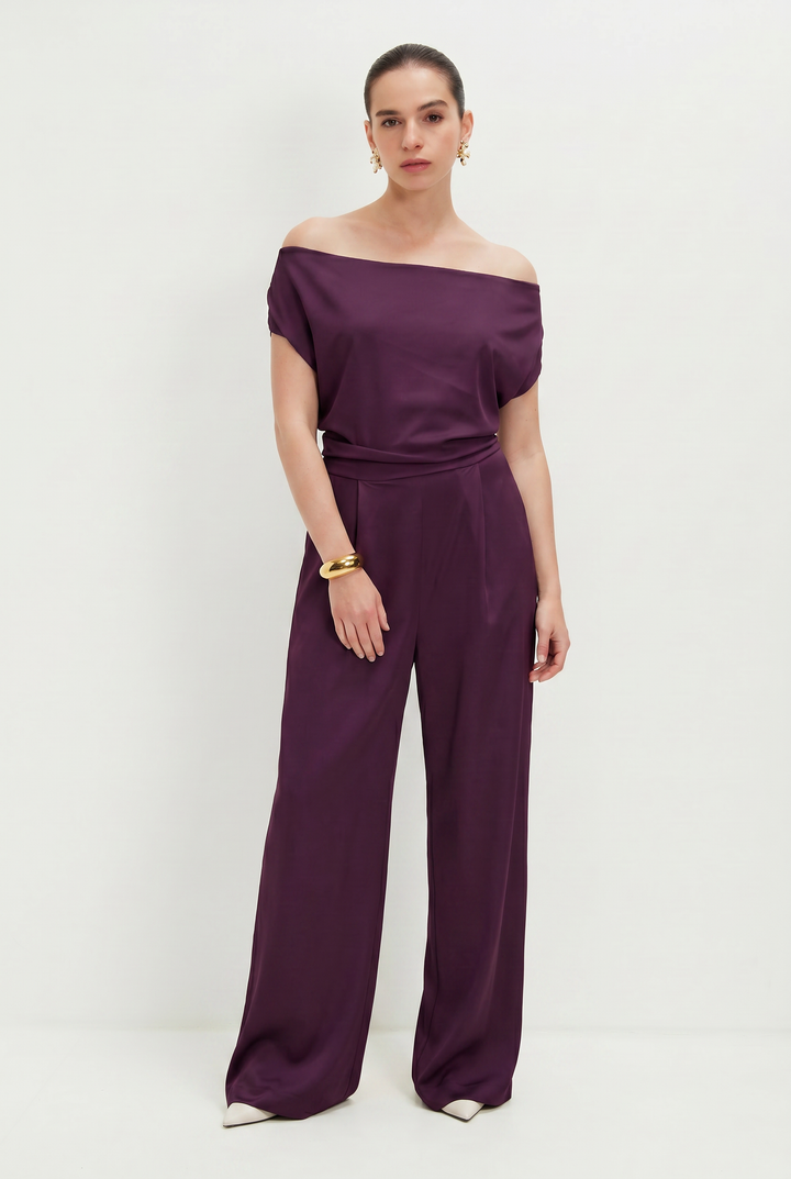 BILLIE EGGPLANT OVERALL