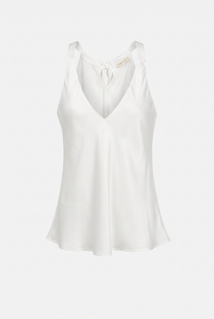 CELIA SATIN WHITE TOP