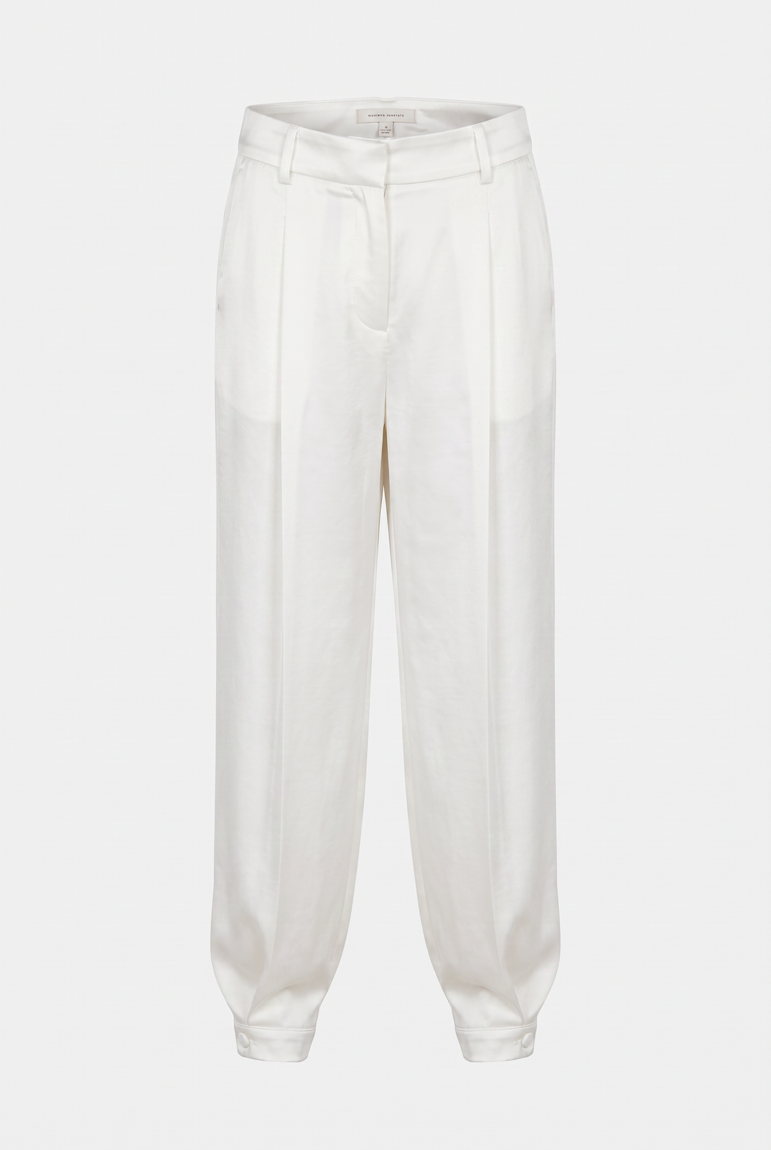 CAPRI BARREL WHITE PANTS