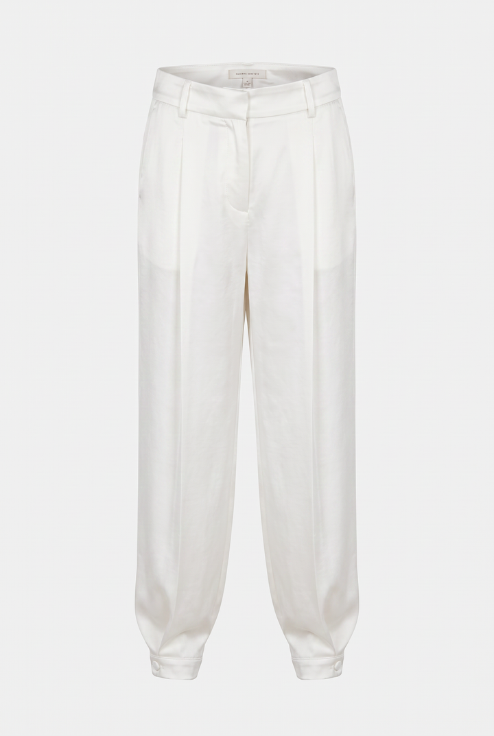 CAPRI BARREL WHITE PANTS