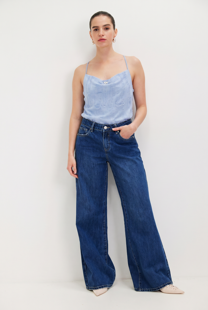 Nina light blue Top