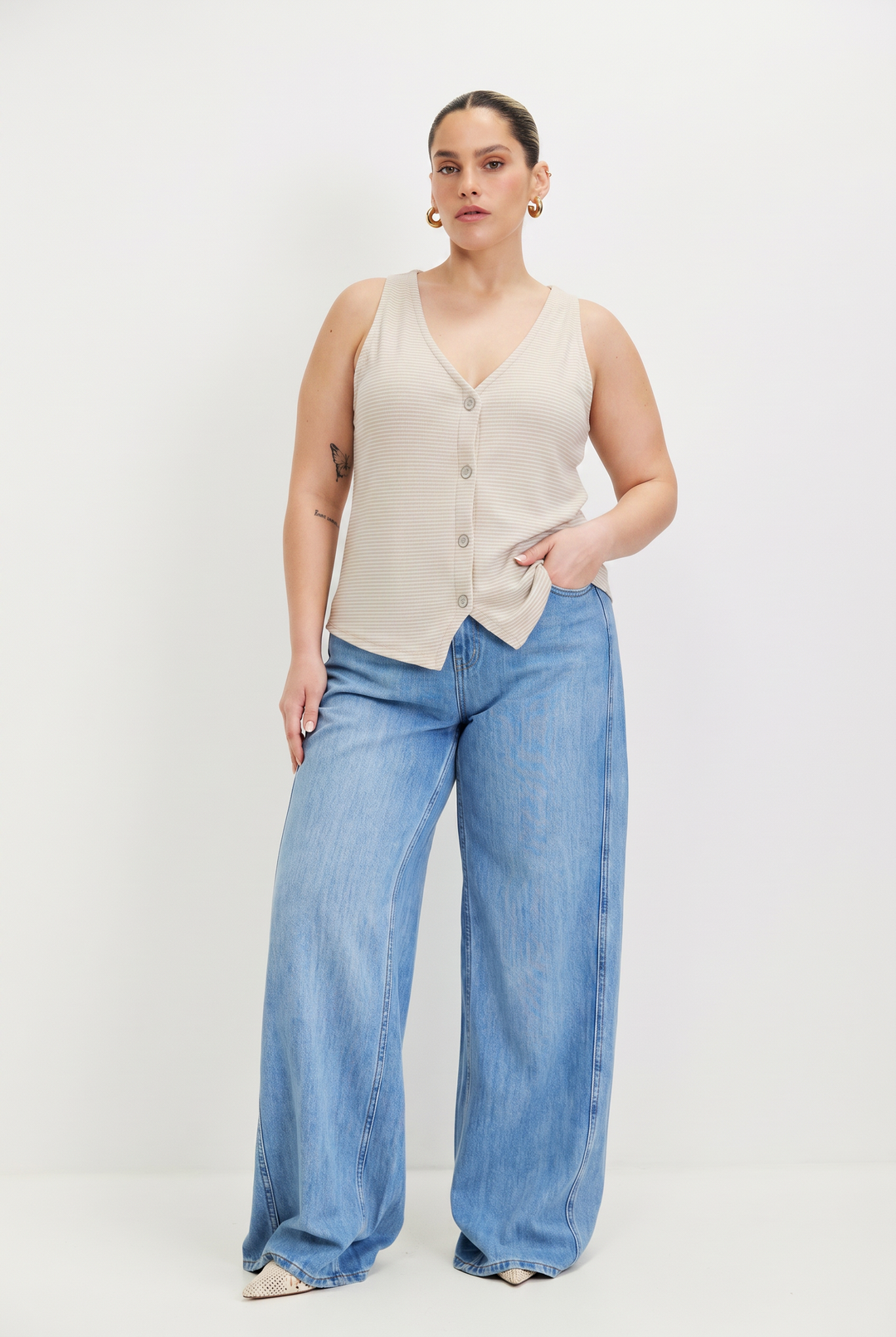 pearla stone top vest