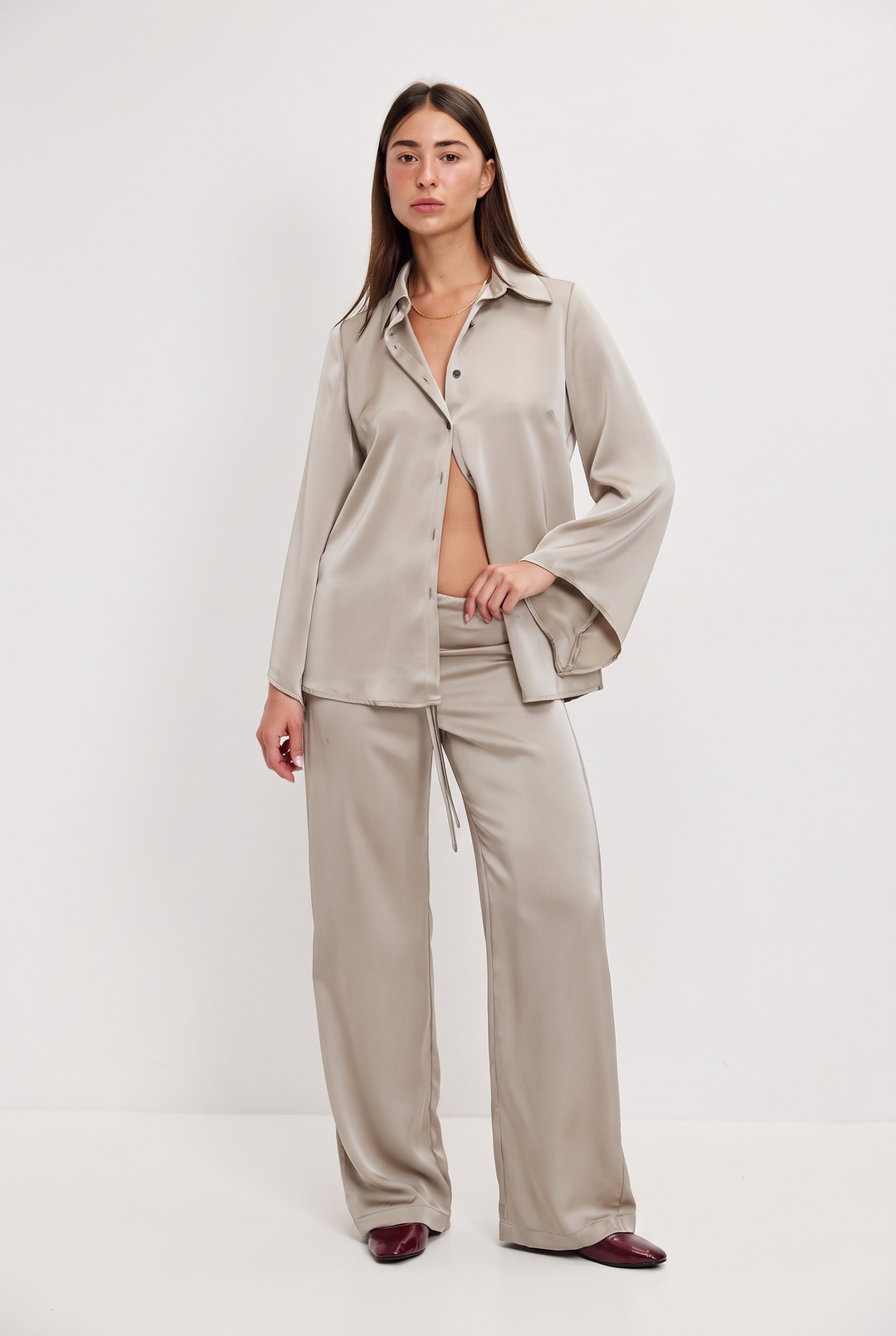 WENDY SATIN STONE PANTS