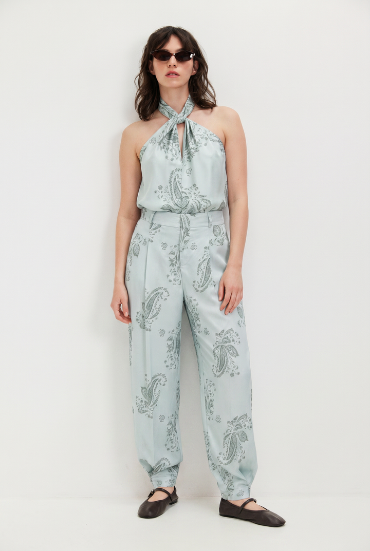 HANNAH BARREL LIGHT BLUE PANTS