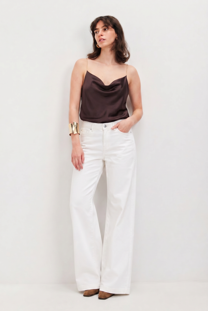 OLIVIA CHOCOLATE BROWN  TOP