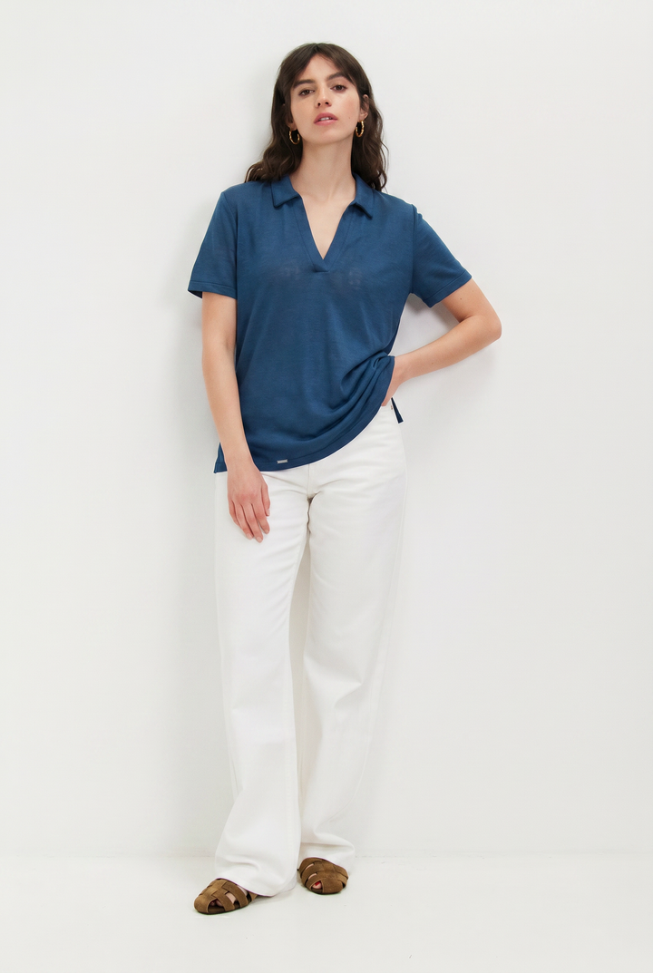 POLINA BLUE SHIRT