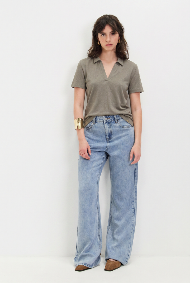 POLINA BROWN SHIRT