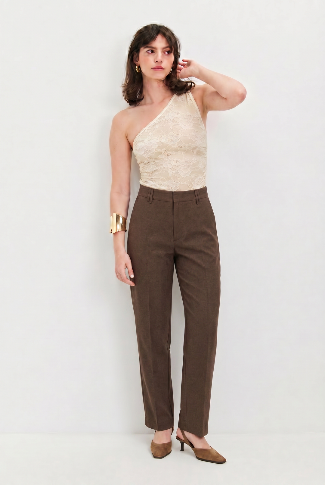 JUNE CIGAR CHOCOLATE BROWN PANTS