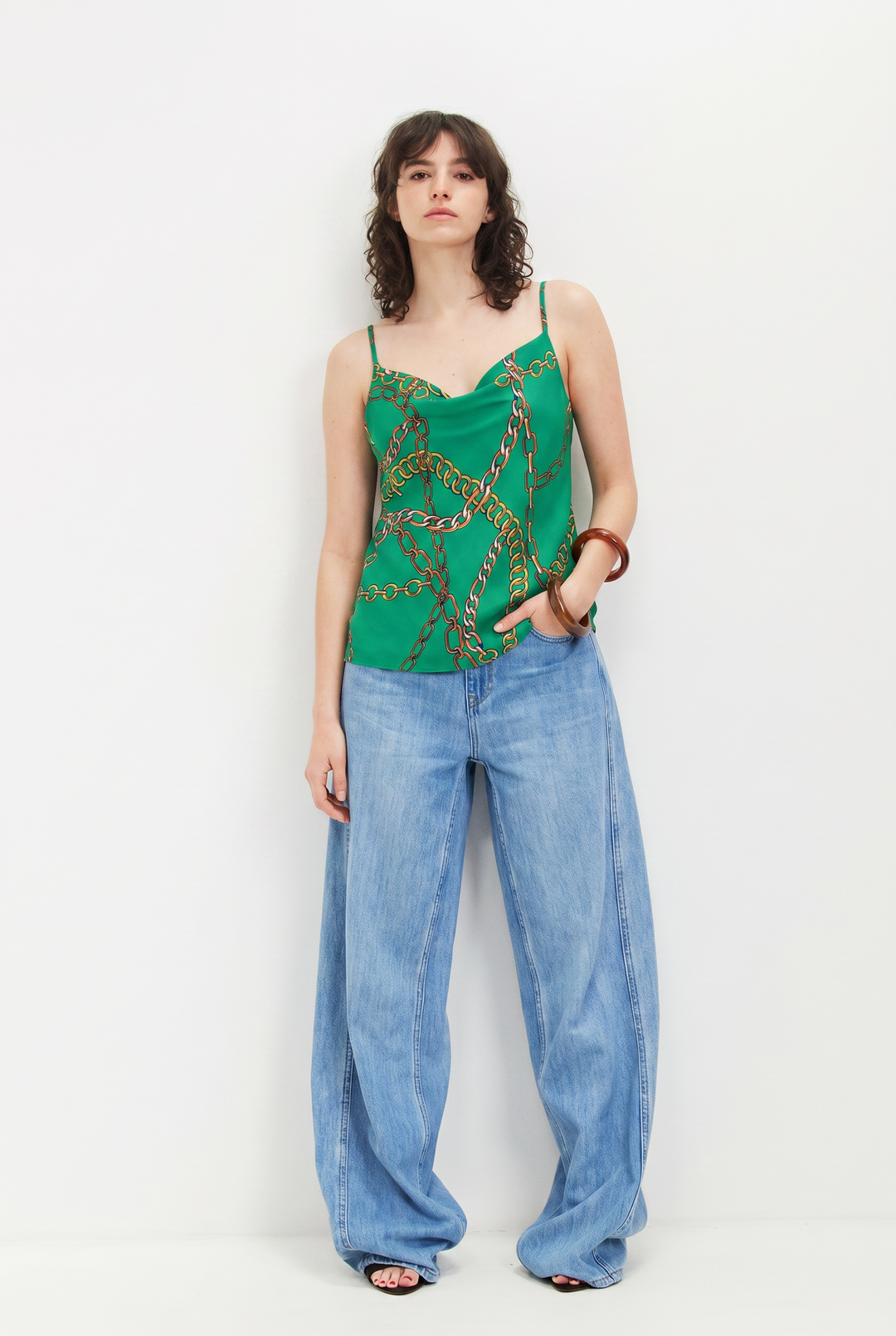 Camille green Top