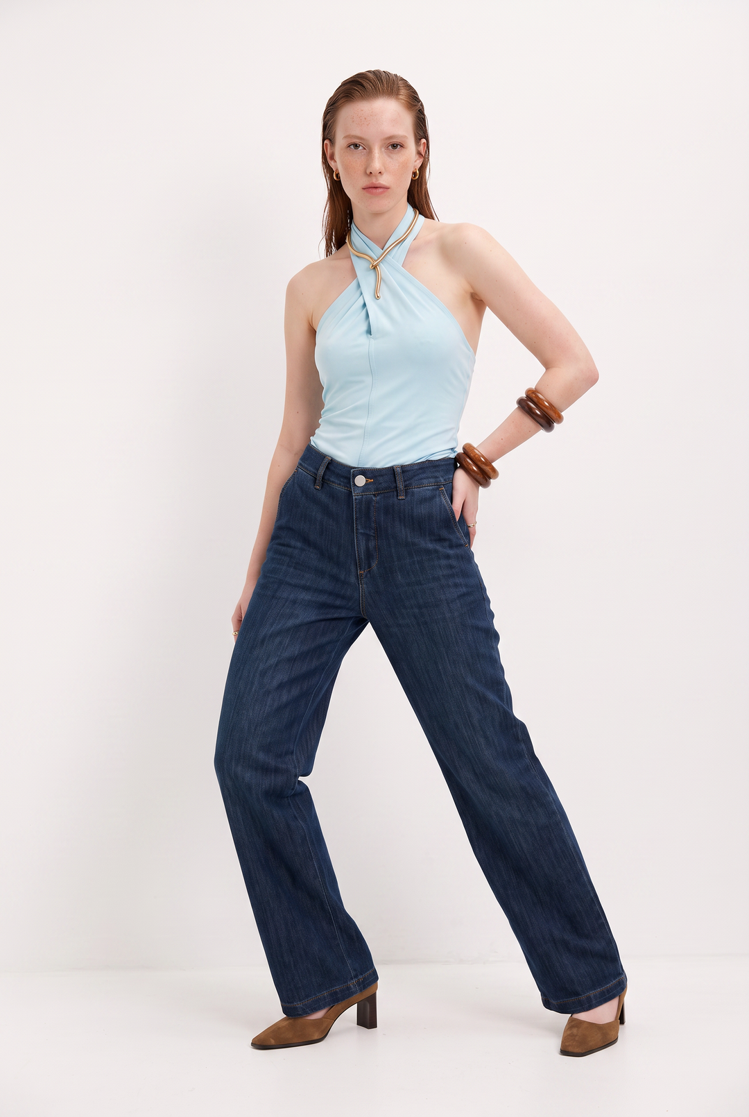 VIRGINIA LIGHT BLUE TOP