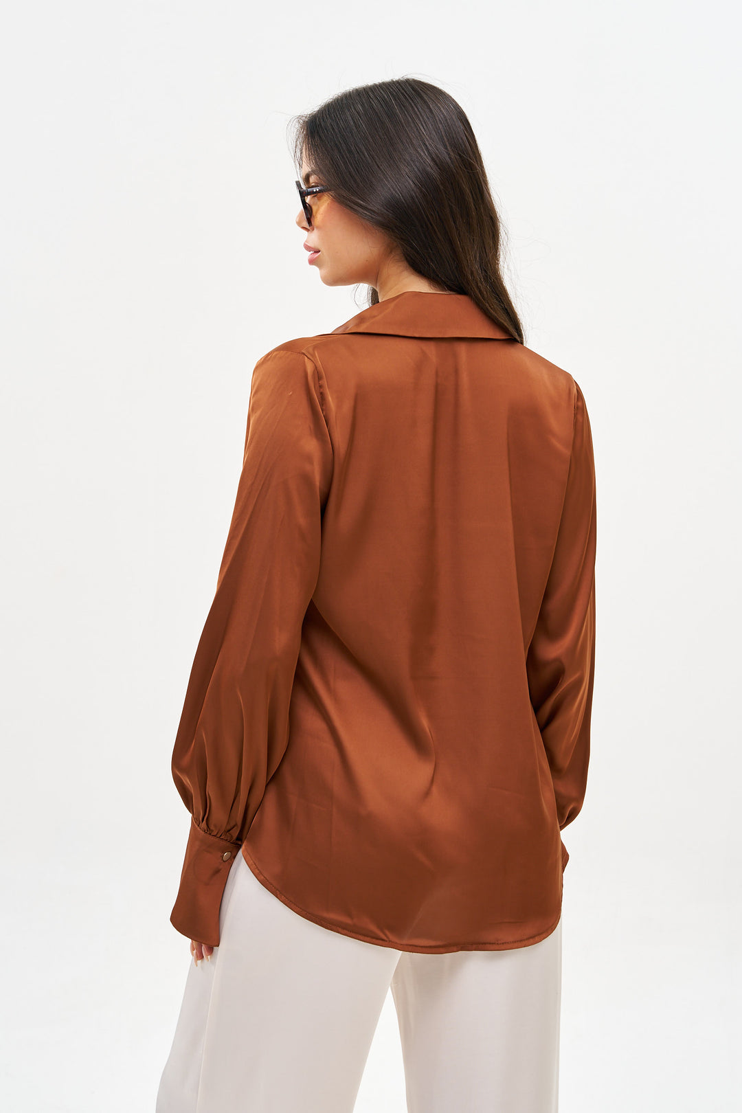 ANNIE CHOCOLATE BROWN SHIRT