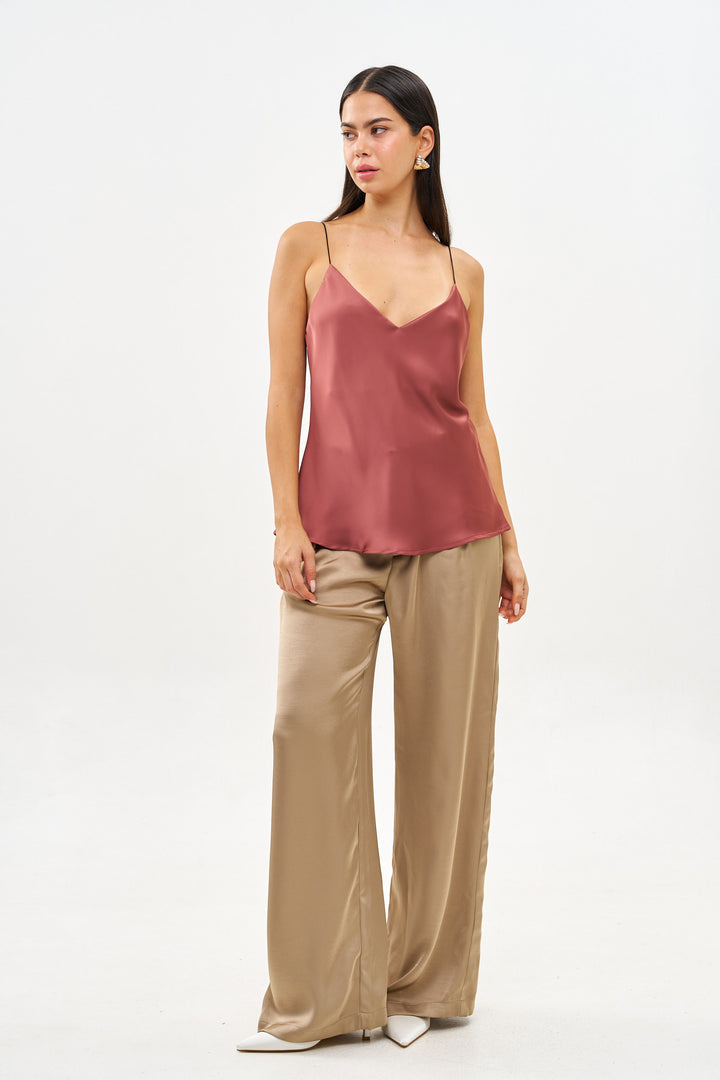 TYRA SMOKED BURGUNDY TOP