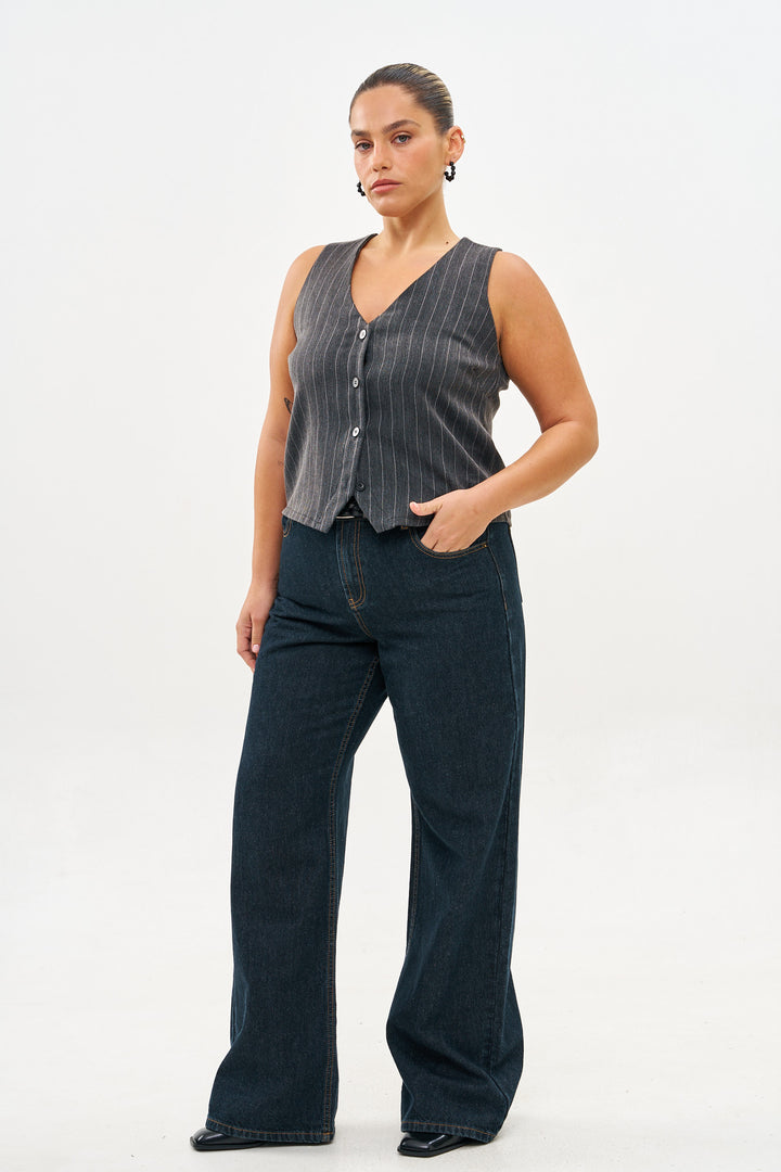 ALICIA DARK GRAY CLASSIC VEST