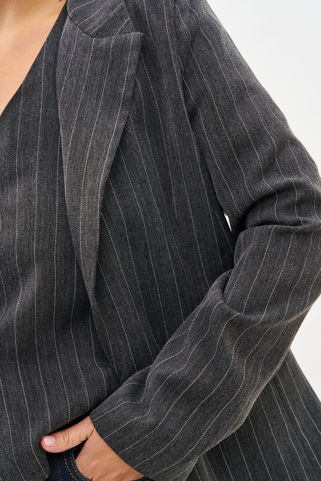 ALICIA  CLASIC DARK GRAY JACKET