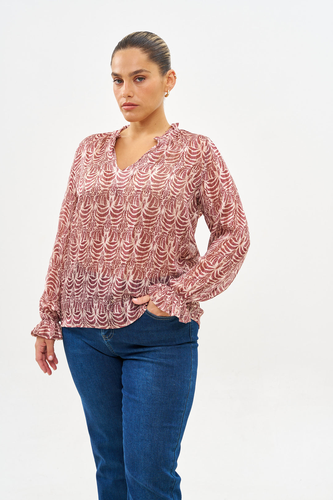 MEGHAN LIGHT OLIVE SHIRT