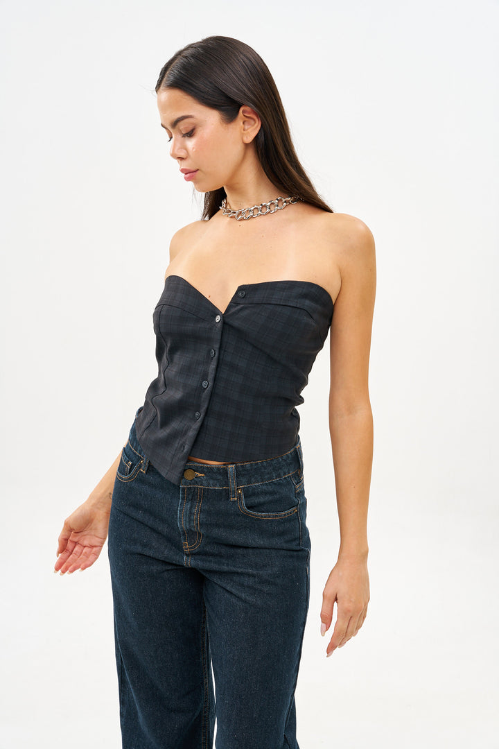 MICHELLA BLACK STRAPLESS