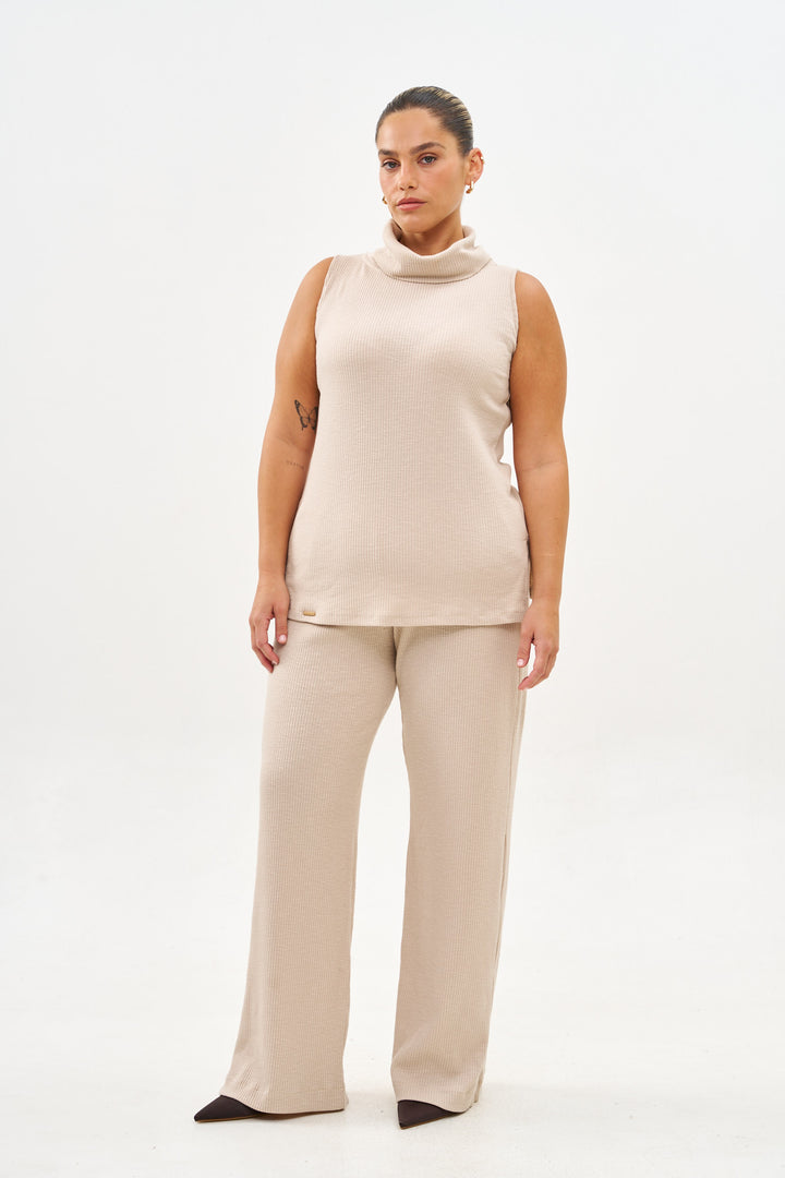 NOA KNIT SAND TOP